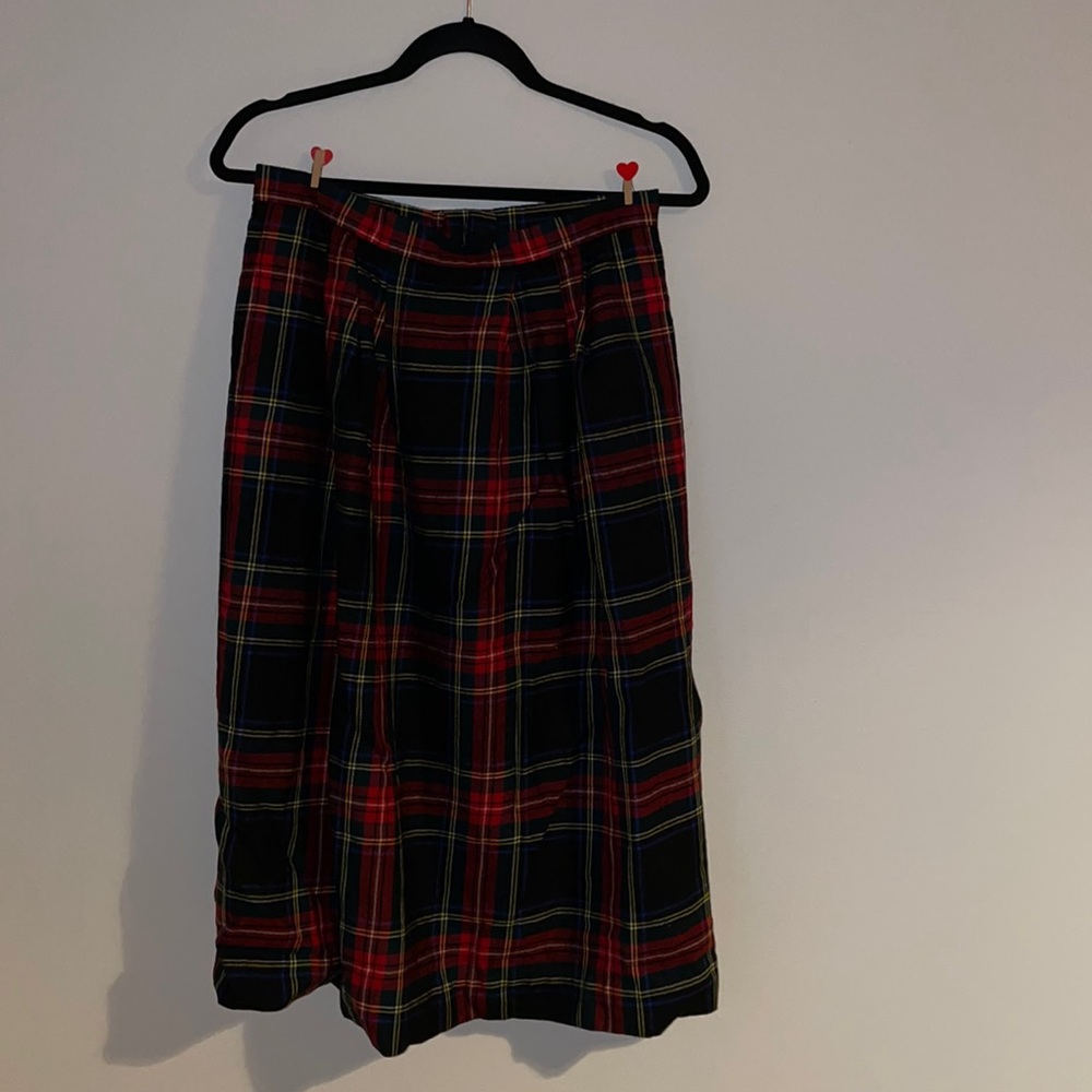 Vintage Land’s End tartan skirt